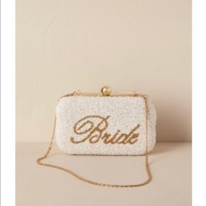 BHLDN Beaded “Bride” Clutch